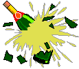 [Smashed alcohol bottle]
