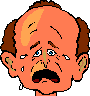 [Man crying]
